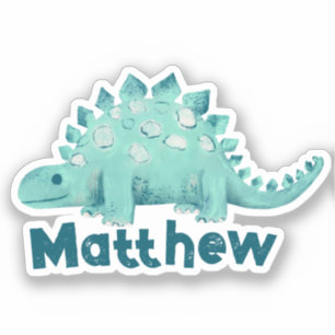 Dinosaur Stegosaurus Name Aufkleber