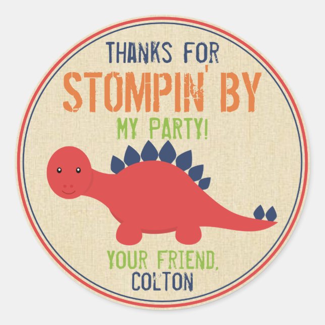 Dinosaur Stickers (Vorderseite)