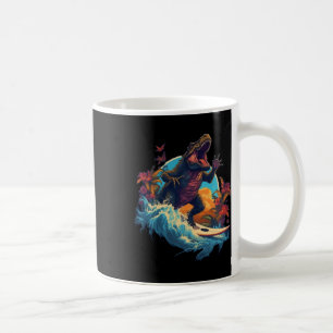 Dinosaur-Surfbrett-Strand-Surf-Surfer-Dinosaur-T-R Kaffeetasse