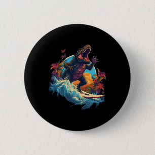 Dinosaur-Surfbrett-Strand-Surf-Surfer-Dinosaur-T-S Button