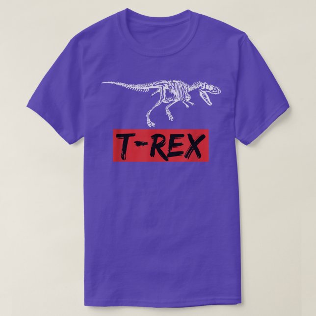 Dinosaur T Re Bones Skelett  T-Shirt (Design vorne)
