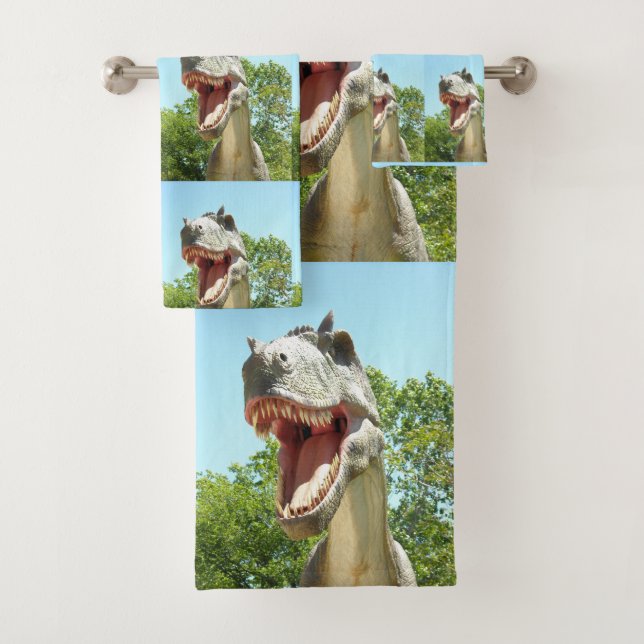 Dinosaur T-Rex Badhandtuch Set (Insitu)