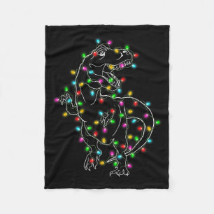 Dinosaur T-Rex Baum Weihnachtspullover Xmas Hausti Fleecedecke