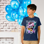 Dinosaur T-rex Birthday Boy T-Shirt<br><div class="desc">Feiern Sie den besonderen Tag Ihres kleinen Jungs mit unserem T - Shirt mit einem bunten Graffiti T-Rex Kopfdesign. Das auffällige Design zeigt eine spielerische Farbmischung und eine mutige Typografie, die auf der Vorderseite den Begriff "Geburtsjunge" anzeigt. Dieser T - Shirt aus weichem und atemberaubendem Stoff sorgt für den Komfort...</div>