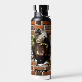Dinosaur T-Rex Bucking Out Personalize Name Trinkflasche