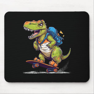 Dinosaur T Rex Cool Skateboard fahrender Dinosaur  Mousepad