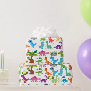 Dinosaur T-Rex Dino Geburtstagsgeschenk Geschenkpapier