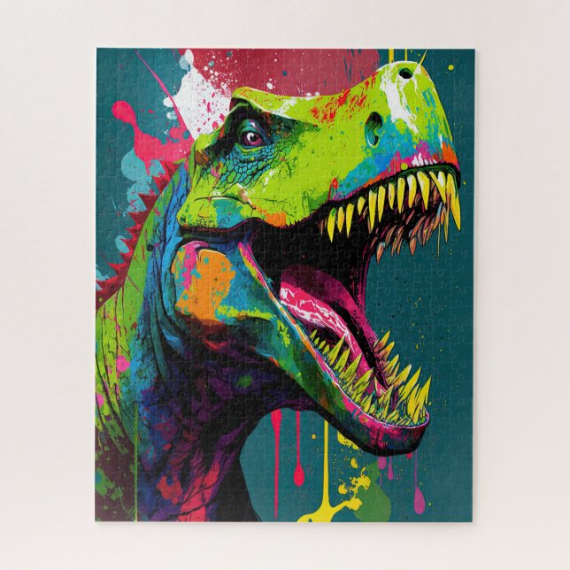 Dinosaur T Rex Green Jurassic (Vertikal)