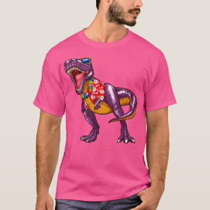 Dinosaur T Rex Hawaiian Shirt Aloha Beaches Hawaii