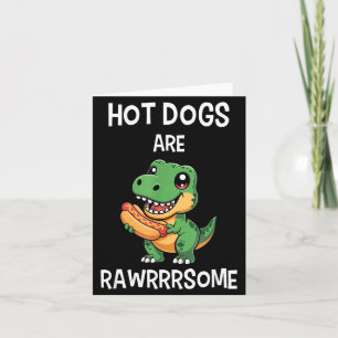 Dinosaur T Rex Hot Dog Shirt Lustige Hot Dogs sind Karte