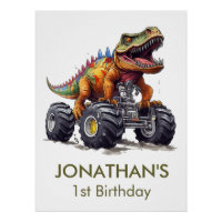 Dinosaur T-Rex Monster Truck,