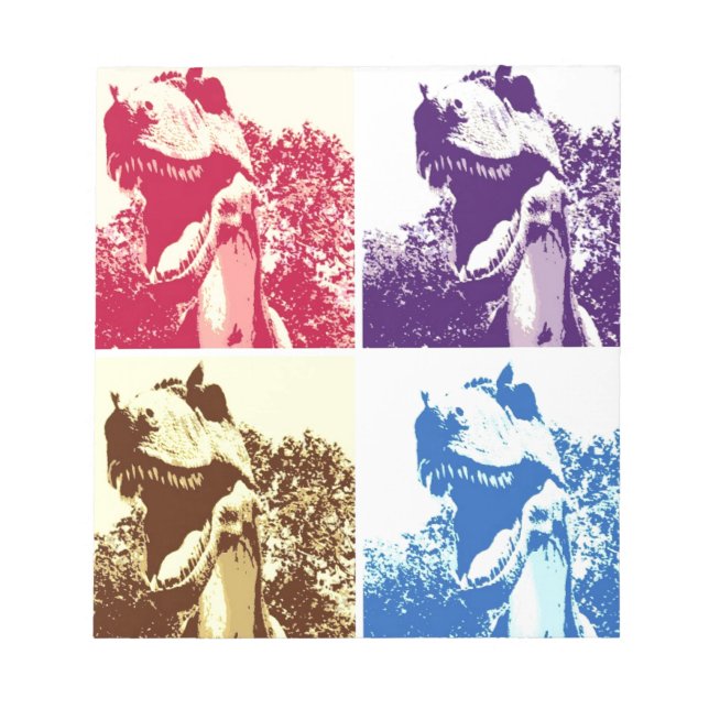 Dinosaur T-Rex Notizblock (Vorderseite)