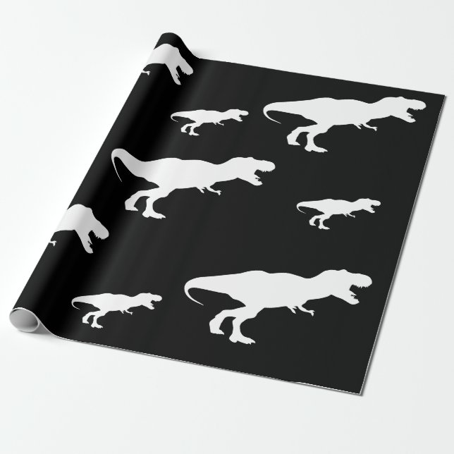 Dinosaur T Rex Pattern Geschenkpapier (Ungerollt)