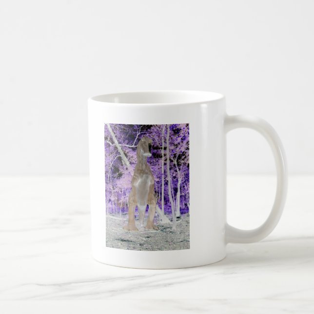 Dinosaur T-Rex Pop Art Kaffeetasse (Rechts)