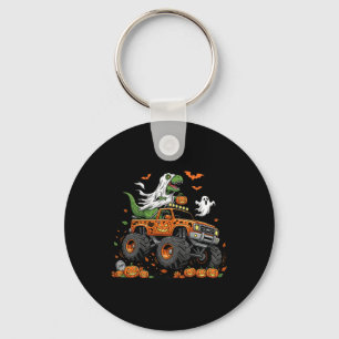 Dinosaur T-rex Riding Monster Truck Halloween Männ Schlüsselanhänger