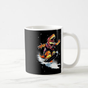 Dinosaur T-Rex Snowboard Snowboard Snowboarder Sie Kaffeetasse