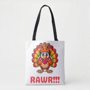 Dinosaur T Rex Türkei glücklich Thanksgiving Funny Tasche