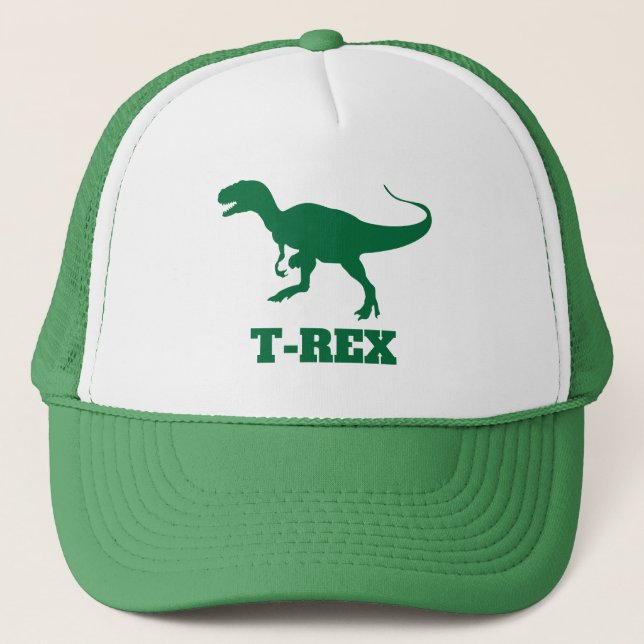 Dinosaur T-Rex Tyrannosaurus Personalisiert Truckerkappe (Vorderseite)