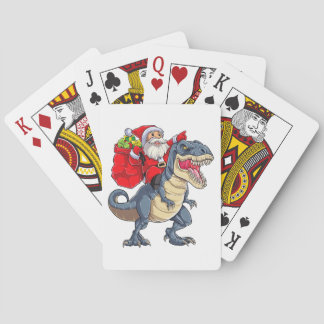 Dinosaur T rex Weihnachtsjungs Männer Mädchen Weih Spielkarten