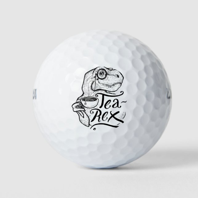 Dinosaur Tea Rex Golfball (Vorderseite)