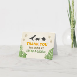 Dinosaur Thank You Card Dino Dankeskarte