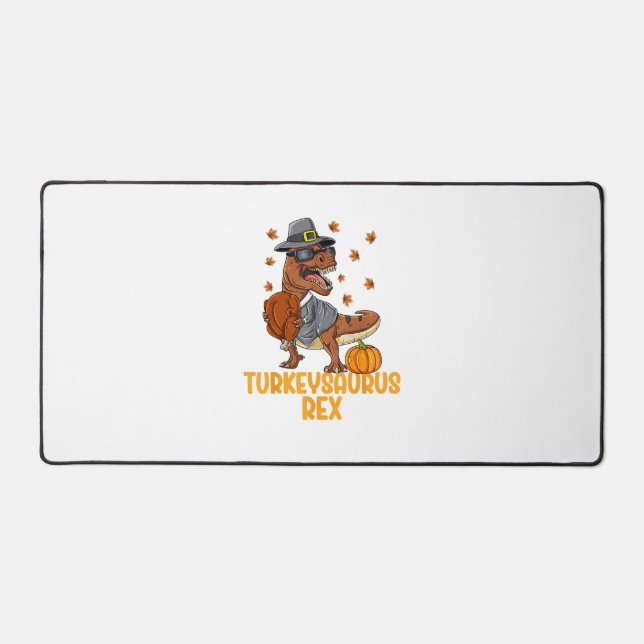 Dinosaur Thanksgiving Boys Turkey Saurus T rex Kid (Recto)