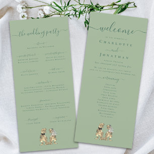 Dinosaur Thème Cérémonie Mariage Programme Sage Gr