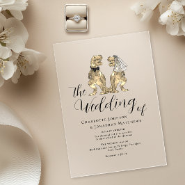 Dinosaur Theme Wedding Acryleinladungen