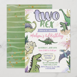 Dinosaur Themed Party 2. Geburtstag Einladung