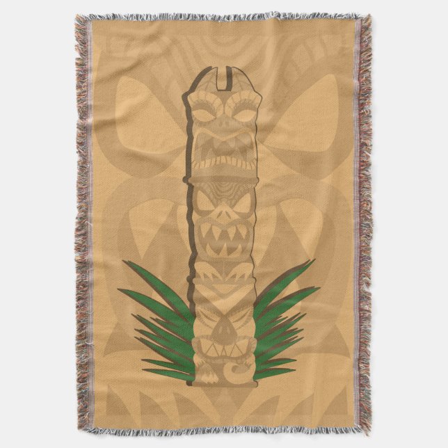 Dinosaur Tiki Totem Decke (Vorderseite Vertikal)