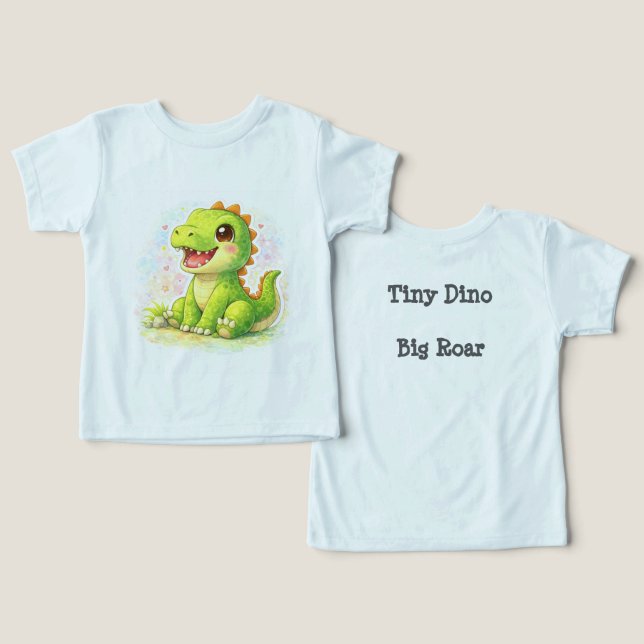 Dinosaur Toddler T-Shirt (Design Recto & Verso)