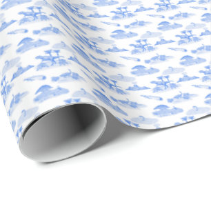 Dinosaur Toile (Blaugrün) Geschenkpapier