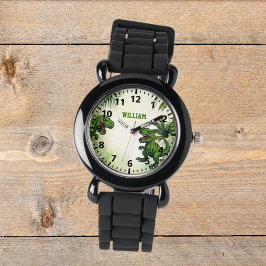 Dinosaur Tyrannosaurus Rex-Dschungel Armbanduhr