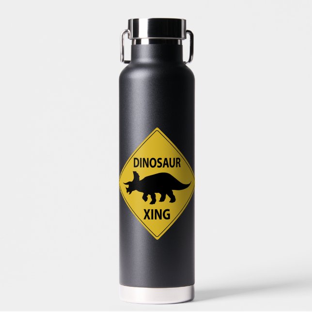 Dinosaur ÜBERWEG Trinkflasche (Vorne)
