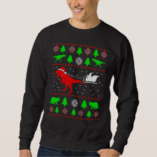 Dinosaur Ugly Christmas Sweater  for adults kids 1 Sweatshirt