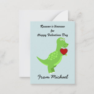 Dinosaur Valentines Cartes de Jour à distribuer au