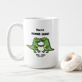 Dinosaur Valentines Kaffeetasse