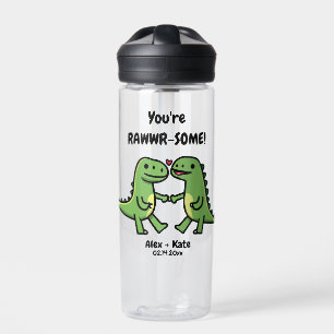 Dinosaur Valentines Trinkflasche