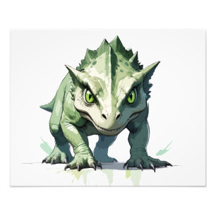 Dinosaur Vector Graphic Art Portrait Animal Spirit Fotodruck