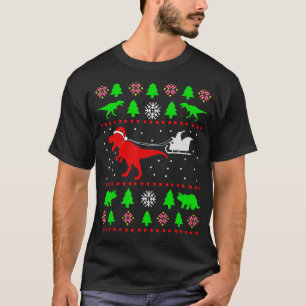 Dinosaur Vilain Sweat de Noël pour adultes enfants