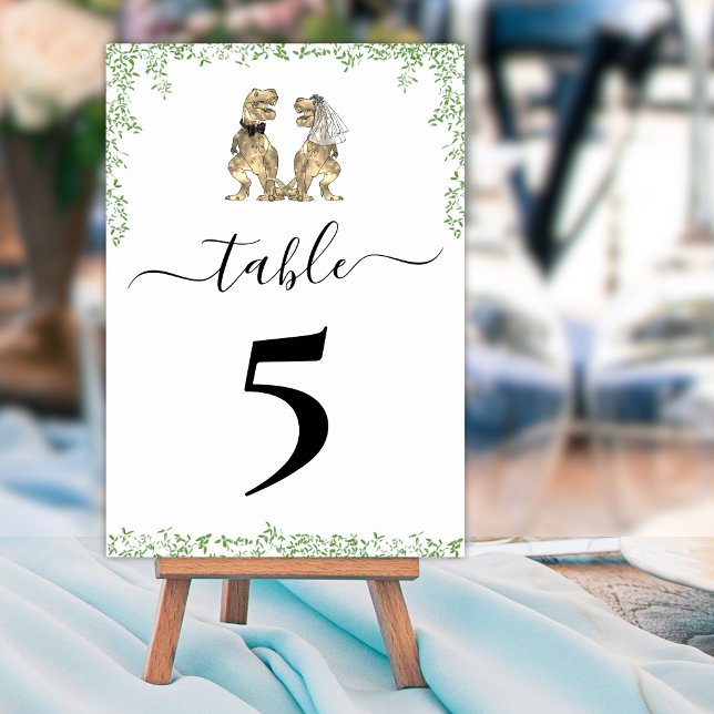 Dinosaur Wedding Table Number Tischnummer (Von Creator hochgeladen)