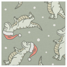 Dinosaur Weihnachtsjunge Santa Claus Dino T-Rex We Stoff
