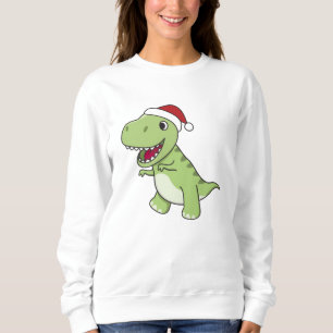 Dinosaur Weihnachtsschnee Winter T-Rex Dino Sweatshirt