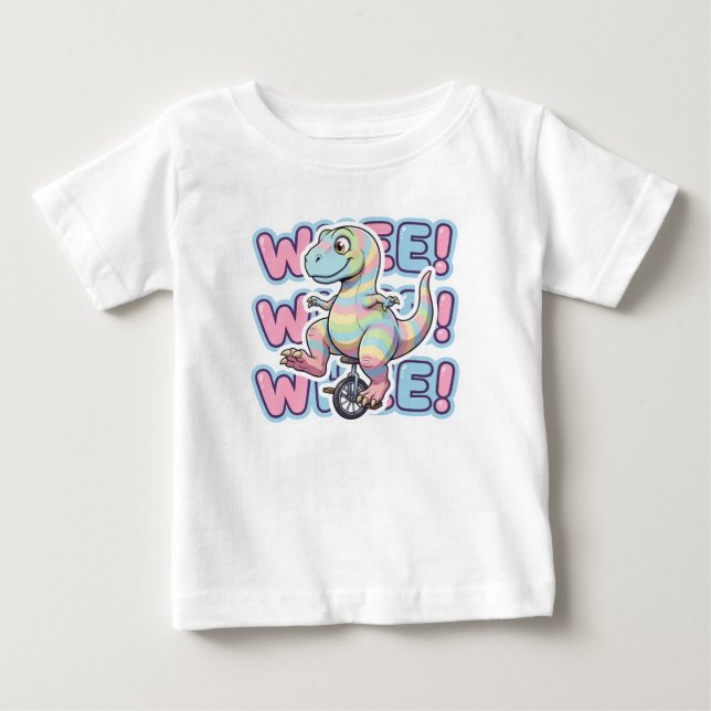 Dinosaur, Wheeee!!! Baby T-shirt (Vorderseite)