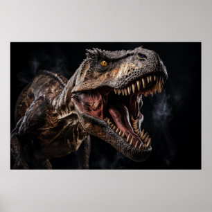 Dinosaur Wild Beast Portrait Fierce Power Poster