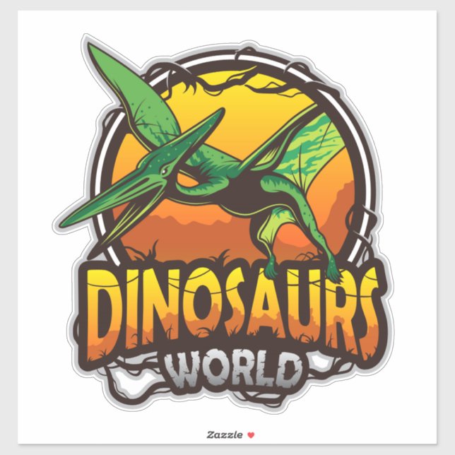 Dinosaur World Stickers Aufkleber (Blatt)