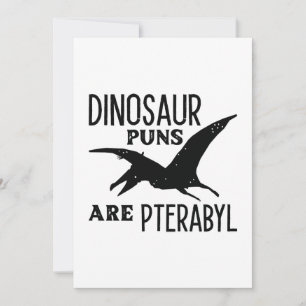 Dinosaur-Wortspiele sind pterabyll Dankeskarte