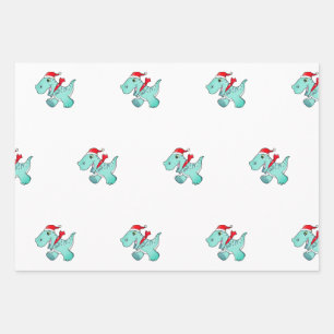 Dinosaure à feuilles de papier enveloppant à San