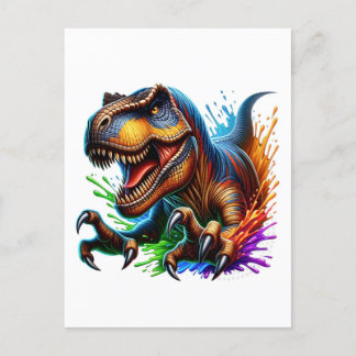 Dinosaure à grains ronds, Carte T-Rex Dino amusant