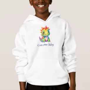 Dinosaure Arc-en-ciel floral mignon Bonne fête d'a